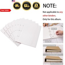 Photo Album Refill Pages for 9x10.6 Inch 3 Ring Self Adhesive Photo Album