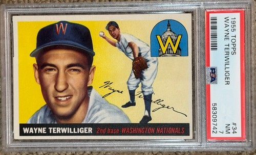 1955 Topps Wayne Terwilliger #34 card