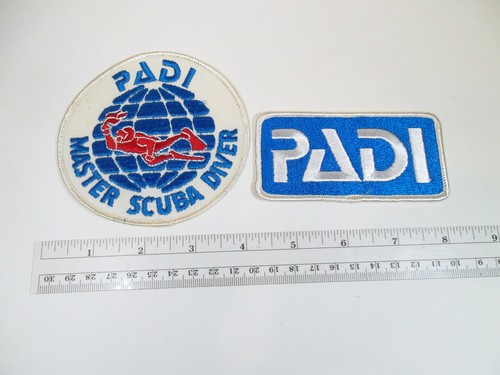 Vintage PADI MASTER SCUBA DIVER PATCH and PADI patch lot - Picture 2 of 2