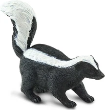 Safari Ltd. Striped Skunk Figurine - Realistic 2.5" Plastic Model Figure -... 