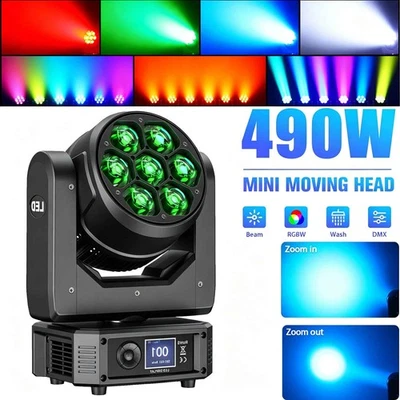 490W Bee-Eye LED Moving Head RGBW Wash Zoom Beam Bühnenlicht DMX Show Hochzeit - Bild 1 von 4