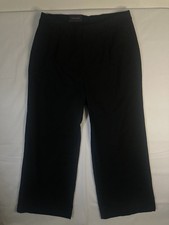 NEW Ava Viv Plus Size Black Wide Leg Dress Pants w/ No Gap Waistband, Size 17