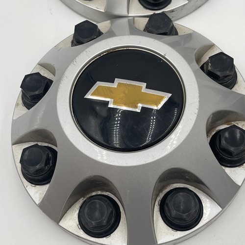 2011 - 2021 Chevrolet Silverado HD 2500 3500 Silver OEM Center Set Of 4 9597819 - Picture 5 of 6