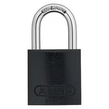 Abus 72/40 Kax12 Black Lockout Padlock, Keyed Alike, Aluminum, Black, 1 In