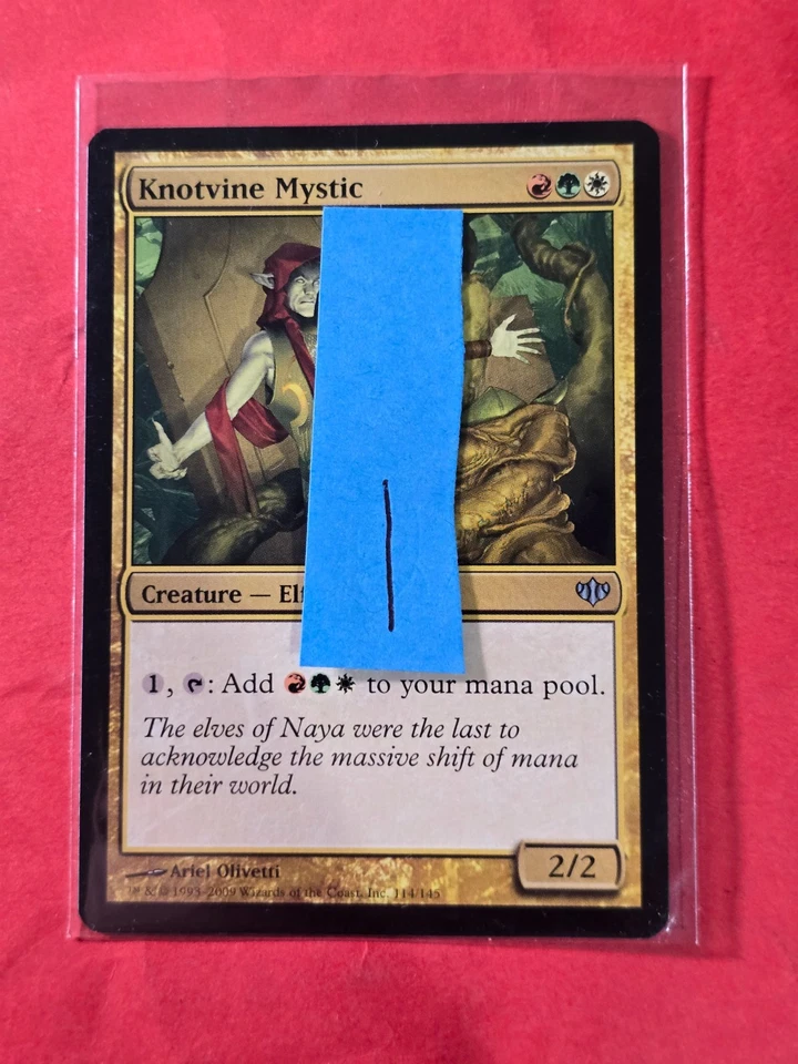 2009 Magic The Gathering Conflux #114 Knotvine Mystic, UC, NF, cd1 - Image 3 of 3