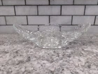 Anchor Hocking Gondola Dish, Clear Glass, "Star Of David" Pattern, Vintage