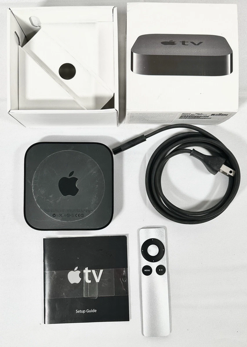 Apple TV (2nd Generation) Black 720p (HD) Maximum Resolution Media