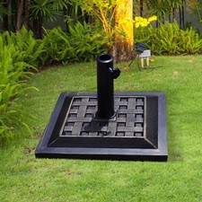 Umbrella Stand Sun Shade Cast Iron Patio Garden Heavy