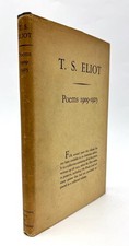 T S ELIOT / Poems 1909-1925 1933 Later printing