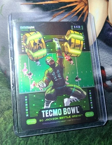 2026 Bo Jackson Battle Arena Tecmo Bowl Glow Braun AJ Brown Battle Foil
