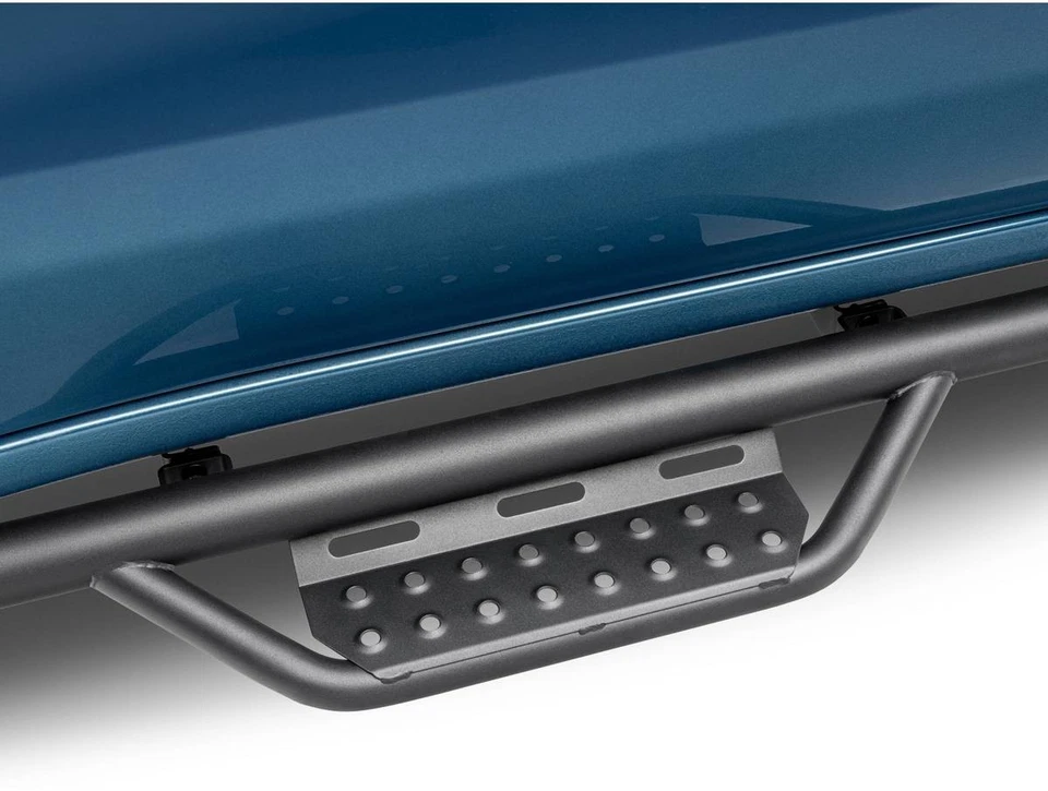 N-Fab Text Blk RS Nerf Steps Fit 07-13 Slvrd/Sra 1500, 08-14 2500/3500HD Ext Cab - Image 2 of 4