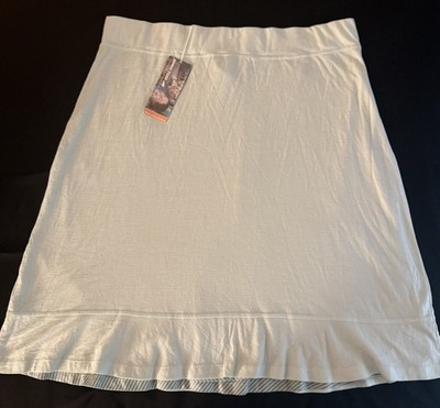 Women's Horny Toad & Company Winsome Pull On Skirt XL Light Blue Grey Neutral