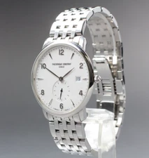 Frederique Constant FC200/220/245X QZ White Dial Date 39mm Men’s Watch Full set