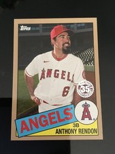 Anthony Rendon 2020 TOPPS SERIES 2 1985 TOPPS GOLD BORDER #’D 32/50 ANGELS