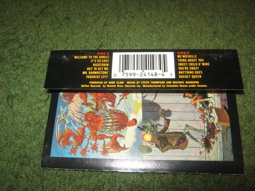 Guns N' Roses - Appetite For Destruction (cassette) g n r - Picture 3 of 10