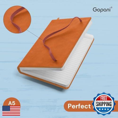 gopani Lined Journal Notebook,(Blush),192 Pages with pen loop, Medium 5.8 inc - Picture 4 of 5