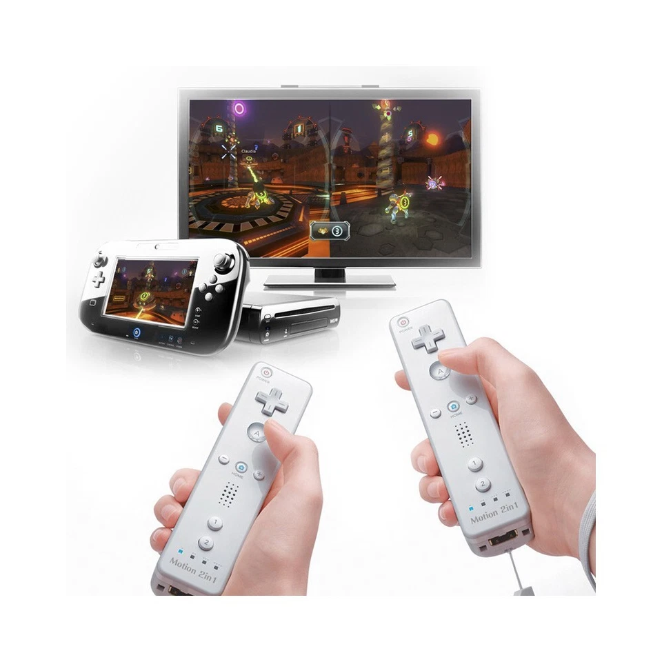 Built-in Motion Plus Wii Remote & Nunchuck Controller For Nintendo Wii / Wii U - Image 4 of 4