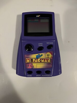 2001 Namco Ms. Pac-Man Electronic Handheld Game MGA Entertainment