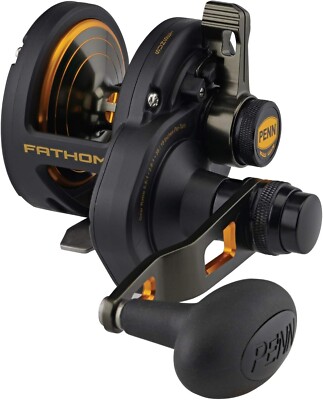 Penn FATHOM 15 LEVER DRAG 2 Speed LEFT Overhead Reel Gen 1 - FTH15XNLD2LH