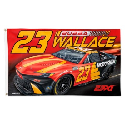 Bubba Wallace #23 2024 Nascar Car Racing 3x5 FT Flag Wall Decore Banner