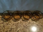 Anchor Hocking Ribbed Ramekin Amber Custard Dish Bowl 1434 Oven Proof Vintage 4