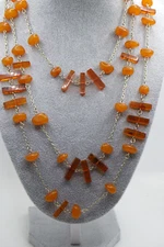 VINTAGE SOVIET UNION ERA NATURAL BALTIC AMBER ARTISAN NECKLACE HAND MADE