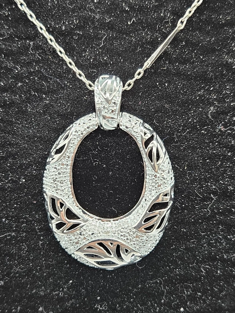 Vintage PAJ 925 Sterling Silver China Puffy LEAF PENDANT WITH 30