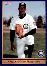 2001 Columbus Clippers Choice #1 Adrian Hernandez Havana Cuba Baseball Card