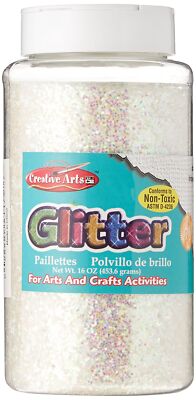 16 oz Iridescent Glitter Shimmering Craft Glitter Flakes Vivid Colors Shaker Top