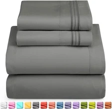 Nestl Bed Sheets Set Twin Size - Deep Pocket 3 Piece Bed Sheet Set - 1800 Hot...