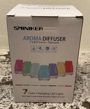 Sminiker Aroma Diffuser 7 LED Color Changing Light options