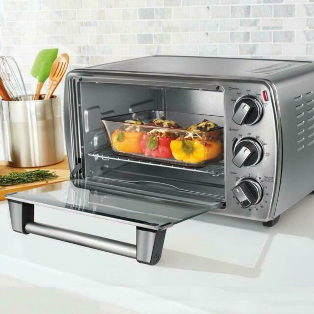 Oster TSSTTVCG04 6-Slice Convection Countertop Oven Silver for
