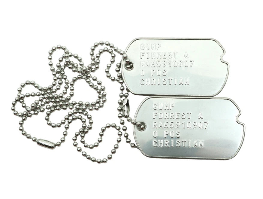 Stainless Steel Military Dog Tags