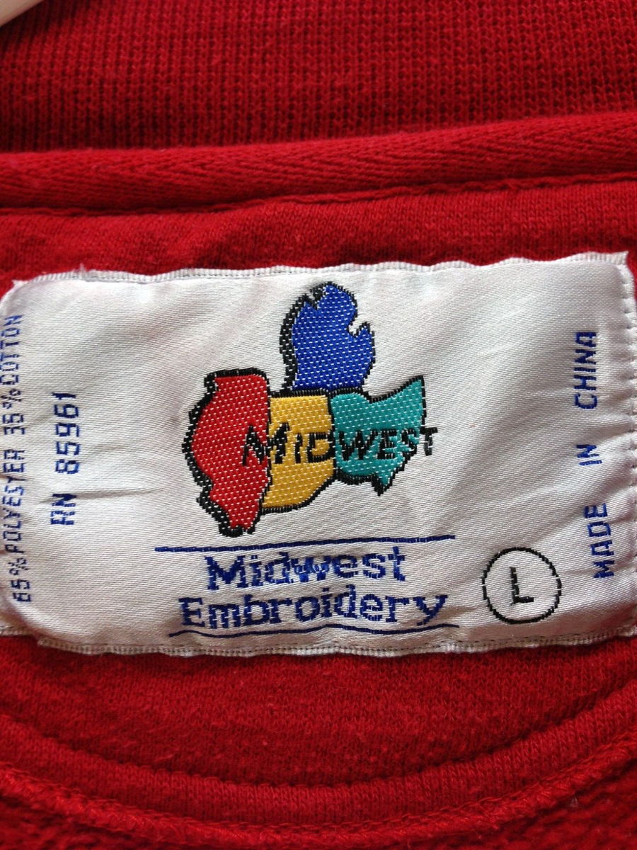 Men's Vintage Ohio State Buckeyes V Stitch Crewneck