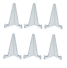 (6-Pack) CSP Small Trading Card Stands - Unfoldable Triangle Display Stand