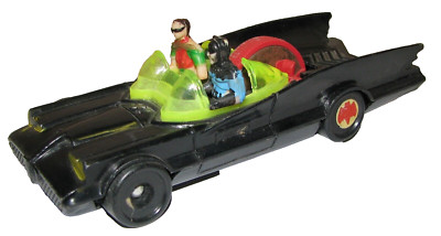 Vintage 1973 AHI Zip T Pull Cord Batmobile Azrak Hamway Batman
