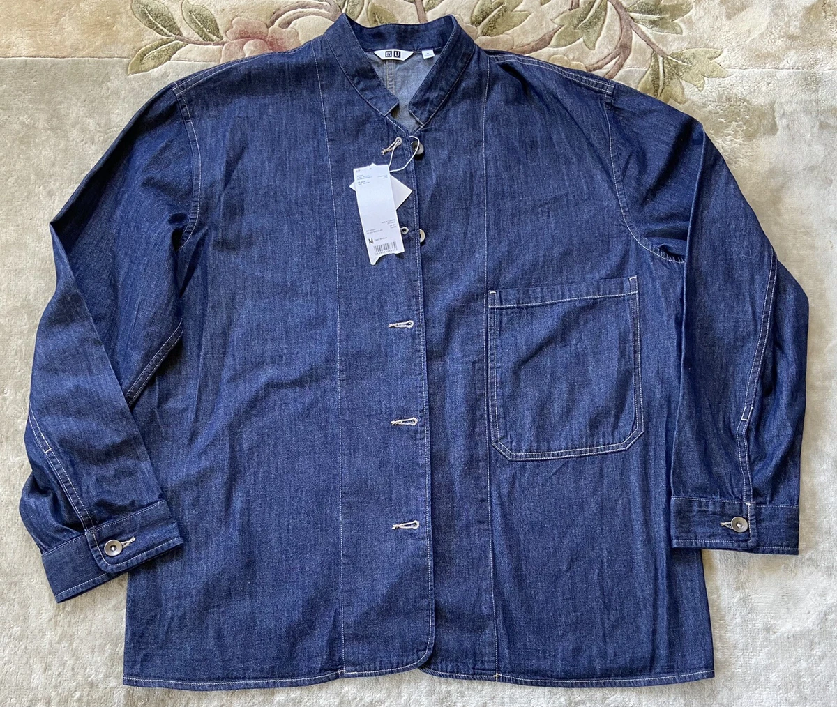 UNIQLO U Christophe LeMaire Medium Denim Blue Lightweight Coverall Jacket - NWT