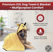 HOLIDAY PRICE - Original Canine Commerce Dante Towel 100 Cotton XXL Dog Towel