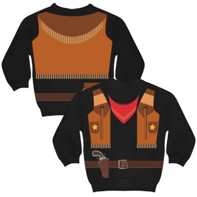 Junge Pullover Cowboy Kinder Kostüme Größe 98 bis 128 fasching karneval kita