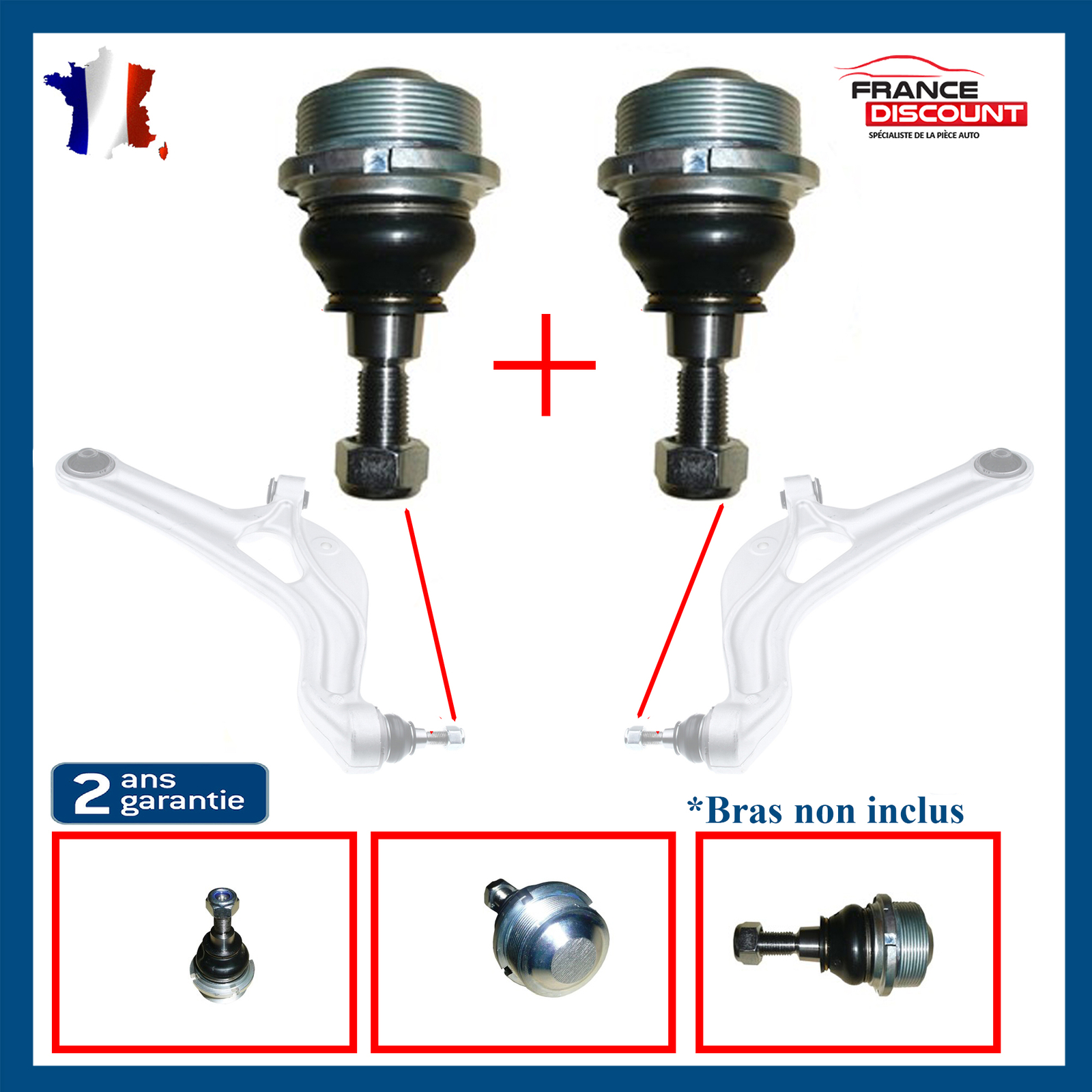 Rotule de bras inférieur gauche droit Clio 3 pièce suspension Megane RS 8200725845