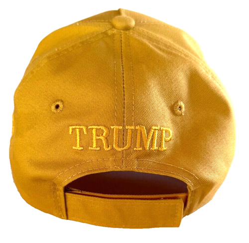 Official Trump ...GOLD / GOLD 45-47 MAGA - Hat - (Made in USA) - Picture 4 of 4