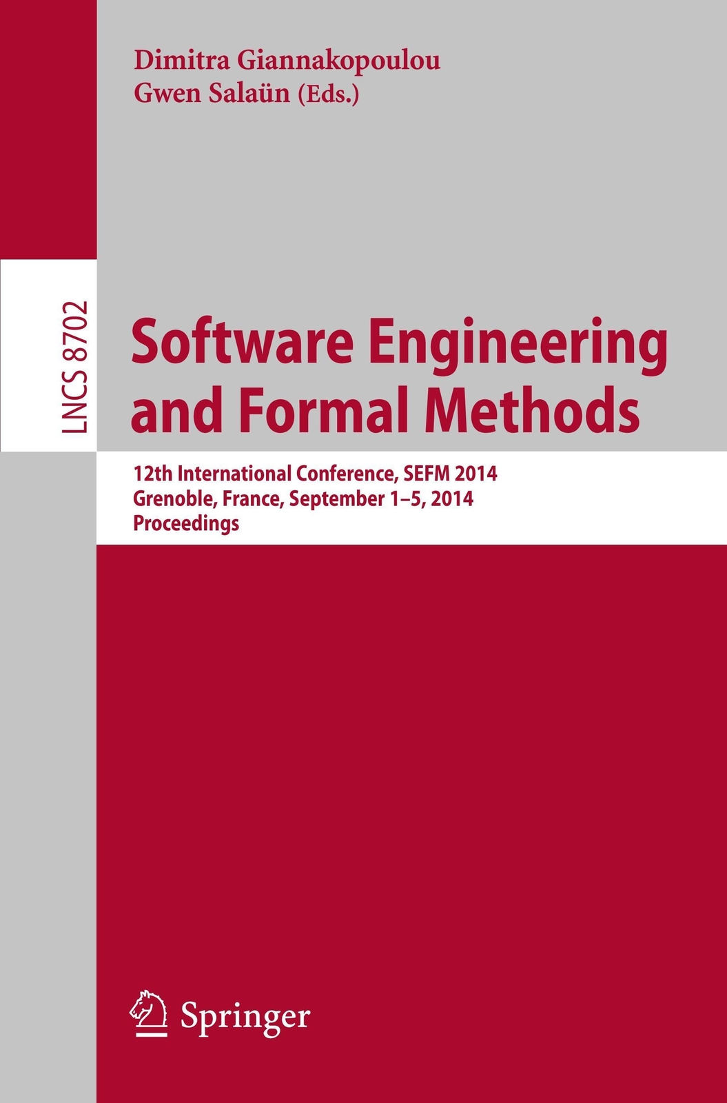 Thumbnail - Gwen Salaün (u. A.) | Software Engineering And Formal Methods |