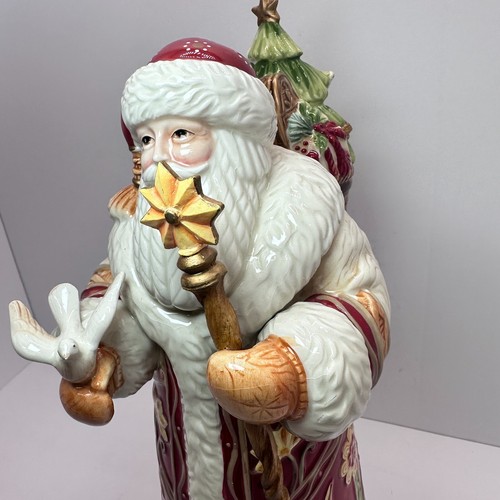 Large Fitz and Floyd Porcelain Bianco Santa Figurine 16" Awesome Detail. *READ* - Picture 12 of 14