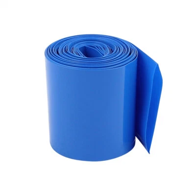 Batteriefolie PVC Schrumpfschlauch 45mm Flache Breite 2.1 Meter Länge Blau - Bild 1 von 2