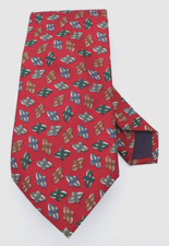 VTG Brooks Brothers Tie - Dark-Red 100 Silk Made in USA 57.5"