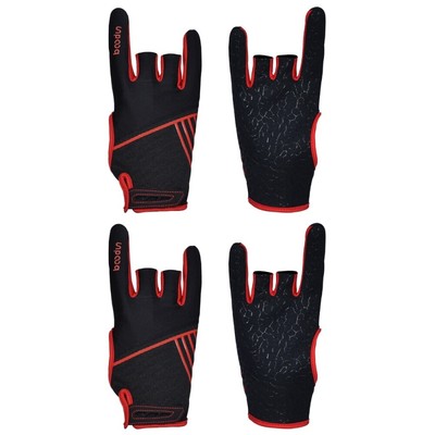  2 Paar Silikon Anti-Rutsch-Bowlinghandschuhe Professionelle elastische