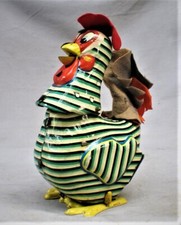 Vintage Battery Operated Tin Toy Rooster -- Made in Japan by Mikuki