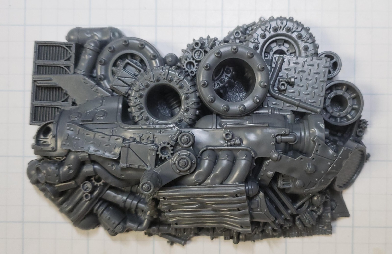 40k Engine Block Warhammer 40k Ork Bits Mekboy Workshop Ork Terrain Tires & Scrap Pile ...