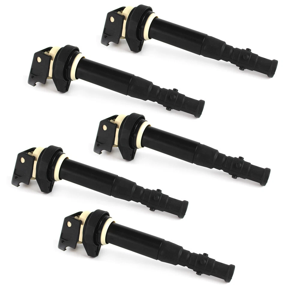 Bobinas de encendido 5 piezas para BMW M5 M6 2006-2010 5,0 L E60 E63 E64 UF572 12137835108 Foto 3 de 4