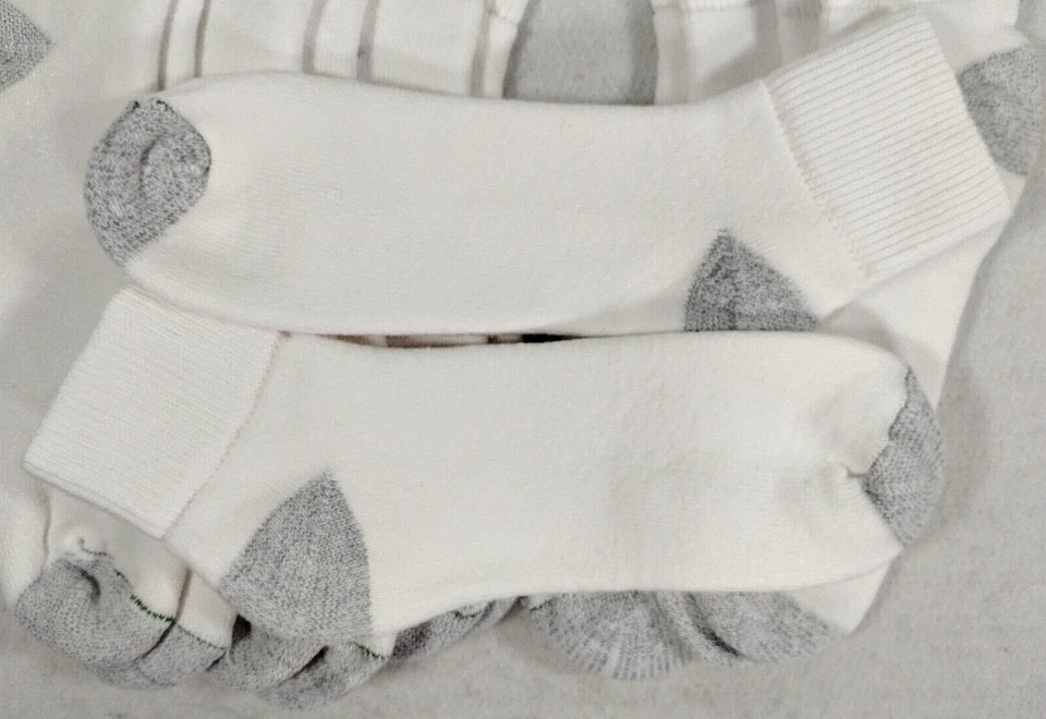 Calcetines de cuarto Burlington para hombre 80 % algodón Comfort Power (paquete de 6) 10-13 blancos Foto 3 de 4